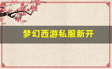 梦幻西游私服新开(梦幻西游手游吧) (1